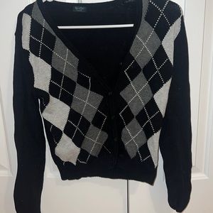 JOHN GALT ARGYLE CARDIGAN